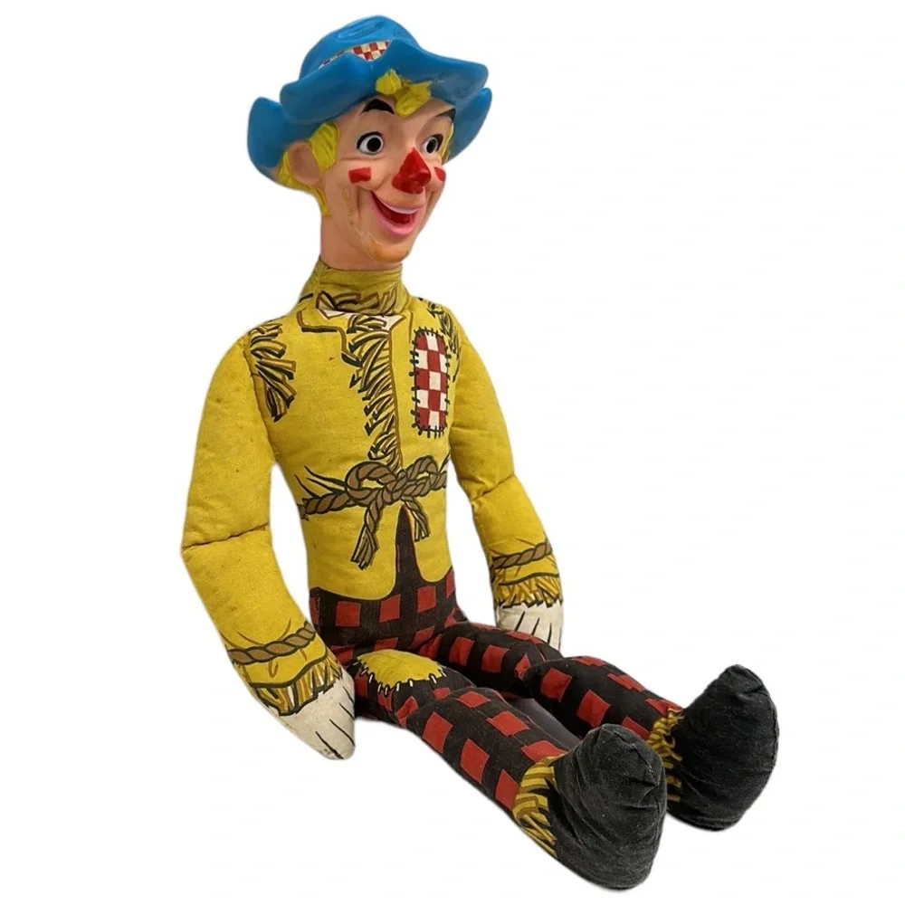 Vintage 1965 Ralston Purina RP Company Wizard Of Oz Scarecrow Plush Rubber Head